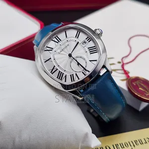 Cartier Drive De Cartier Leather Strap Wristwatch