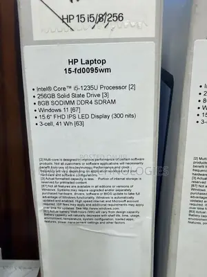 New Laptop HP 15 8GB Intel Core i5 SSD 256GB