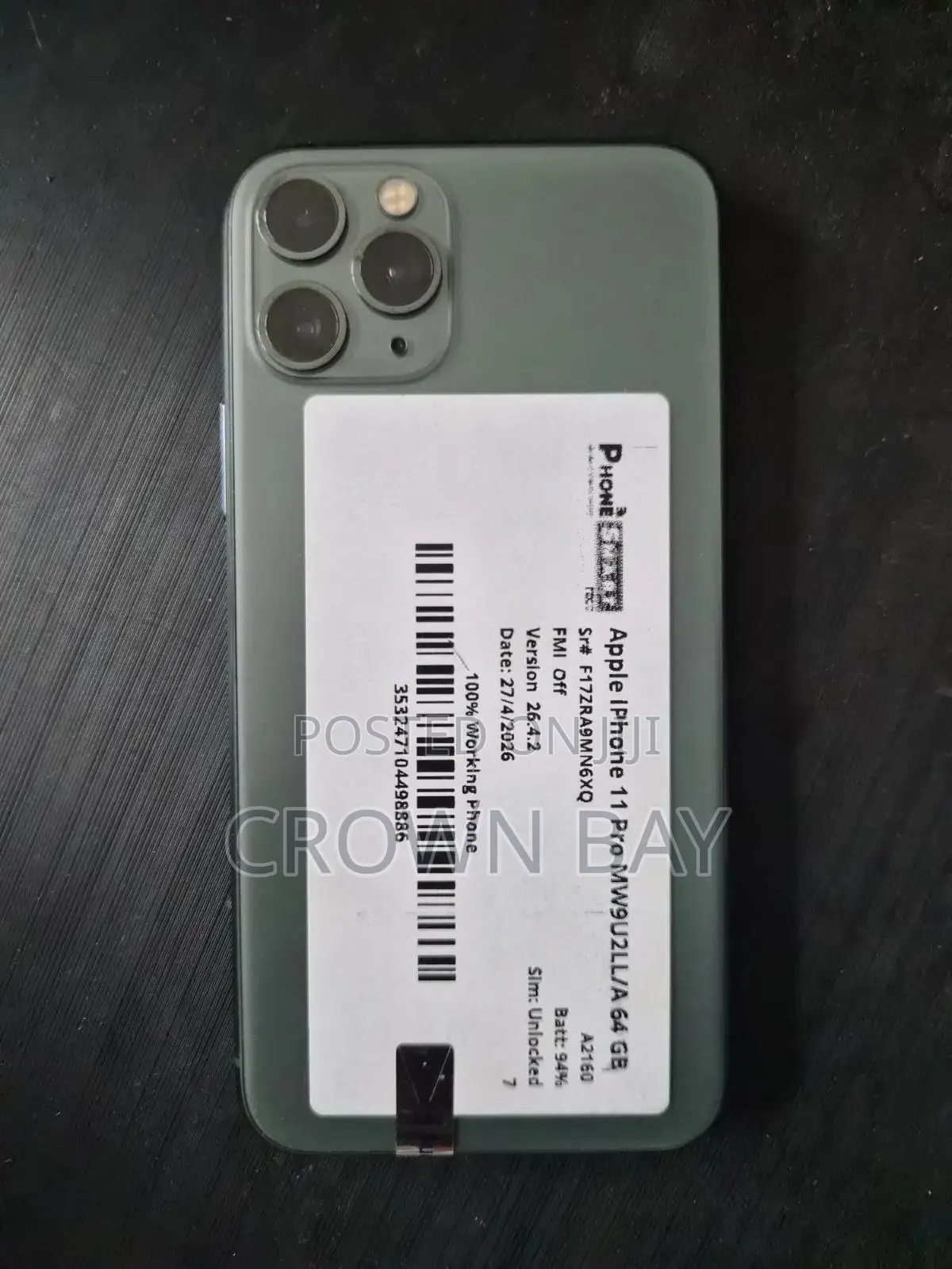 Apple iPhone 11 Pro 64 GB Gray