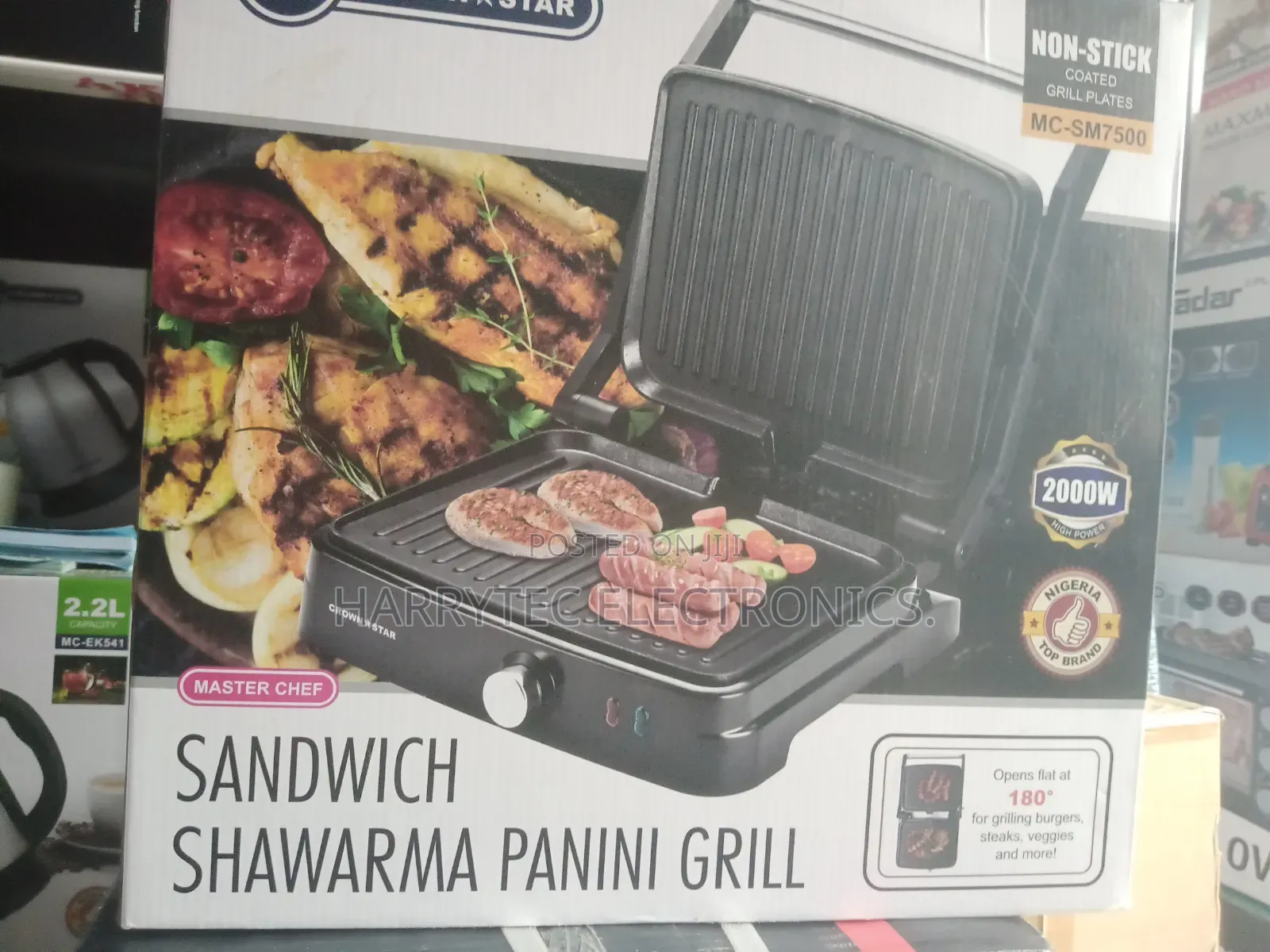 Master Chef Sandwich Shawarma 2000 Watts 2 Years Warranty