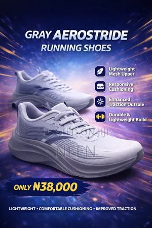 Gray Aerostride Running Shoes