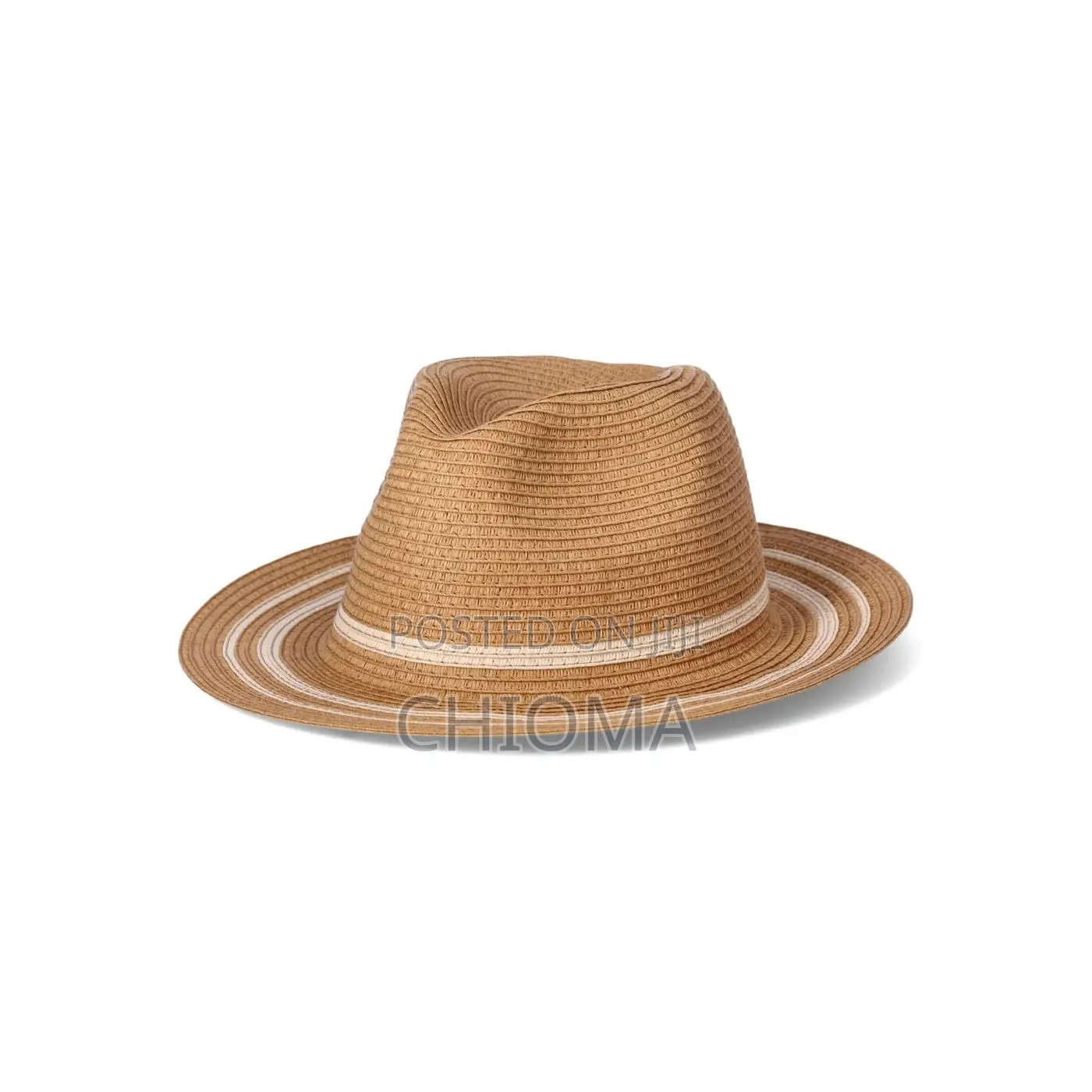 Floppy Straw Hat Adjustable Inner Band -Brown (Foldable Lightweight )