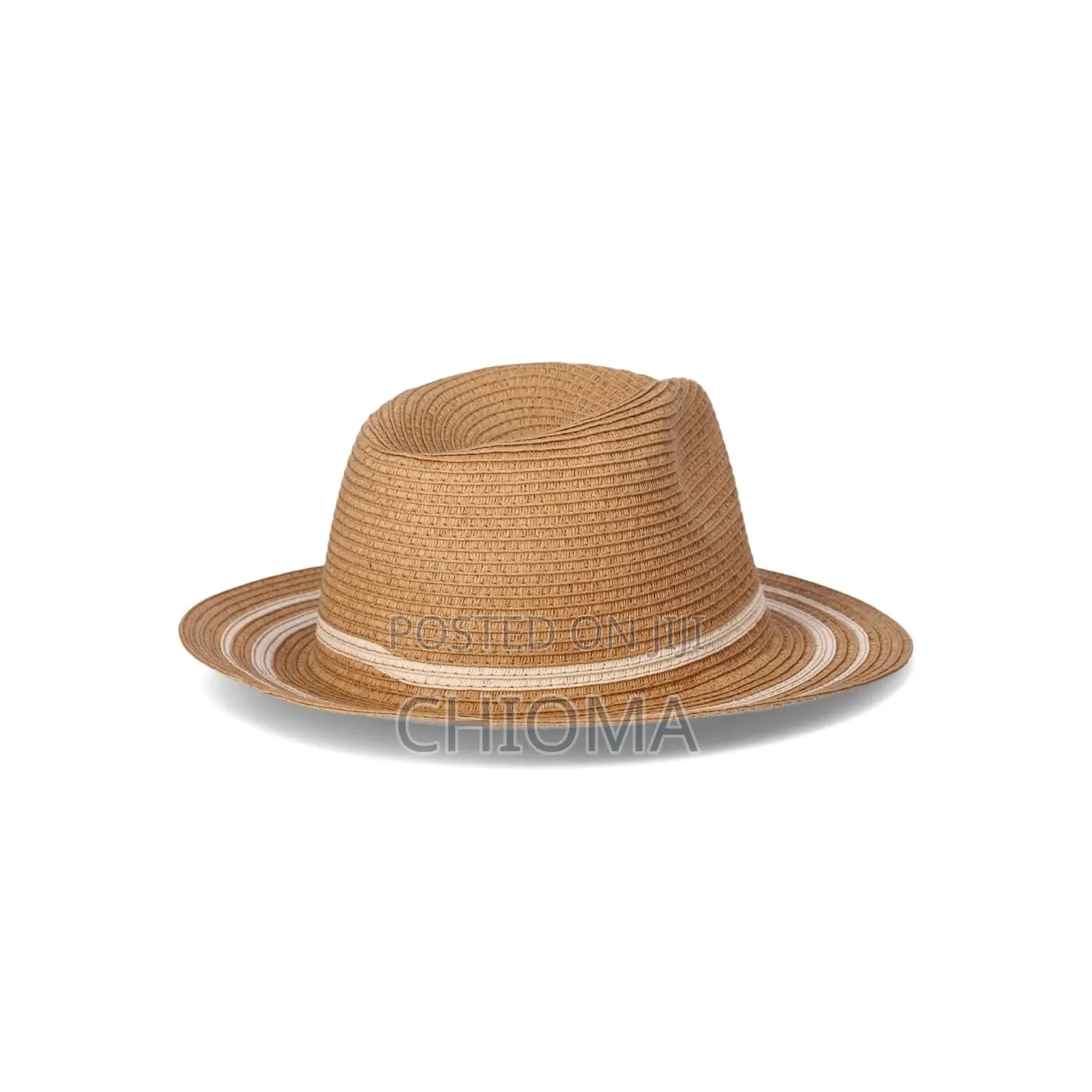 Floppy Straw Hat Adjustable Inner Band -Brown (Foldable Lightweight )