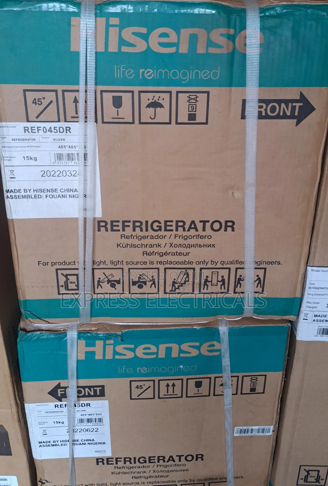 Hisense Ref045dr Mini Fridge 45l Single Door - Silver New