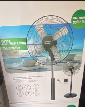 Energy 20"Inch Rechargeable Fan+ Free Solar Panel