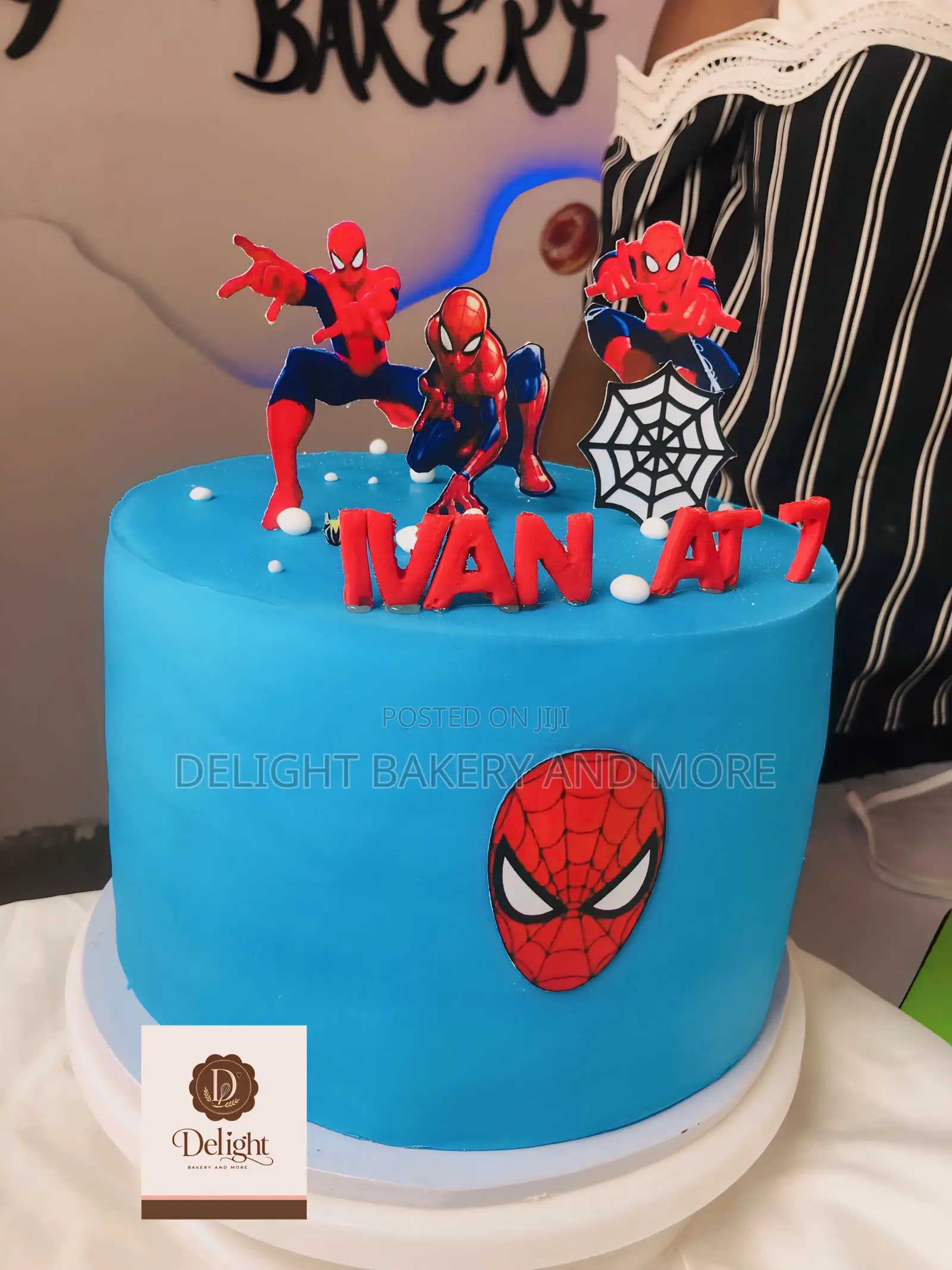 Spider Man Theme Cake for Children
