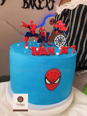 Spider Man Theme Cake for Children