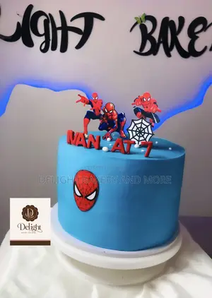 Spider Man Theme Cake for Children