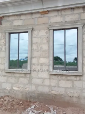 Metal Aluminium Transom Window With Net and Burglary