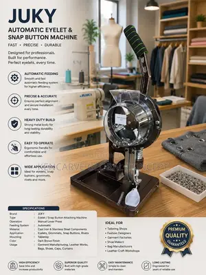 Automatic Eyelet and Snap Button Machine