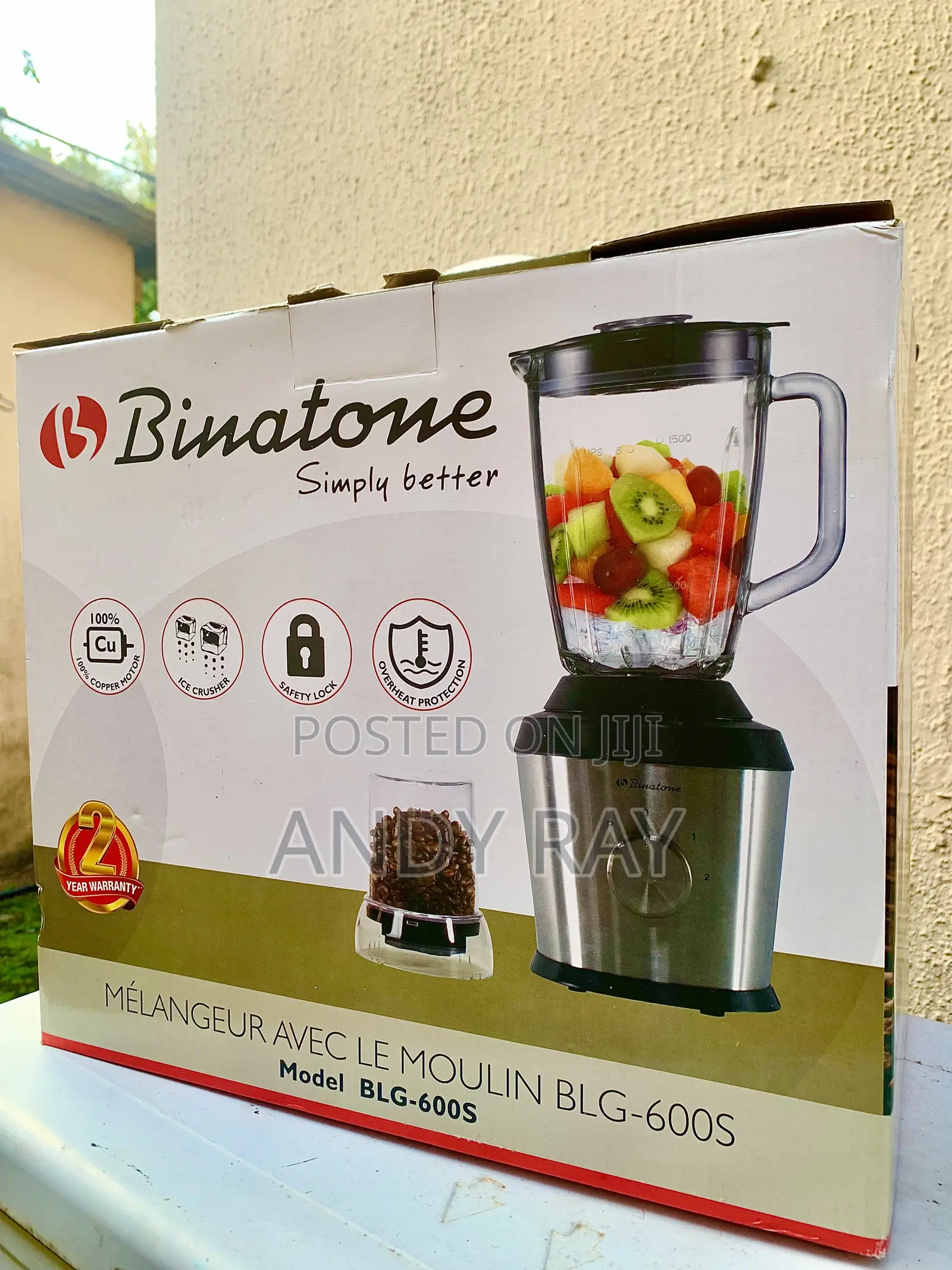 Binatone Blender With Grinder BLG-600s