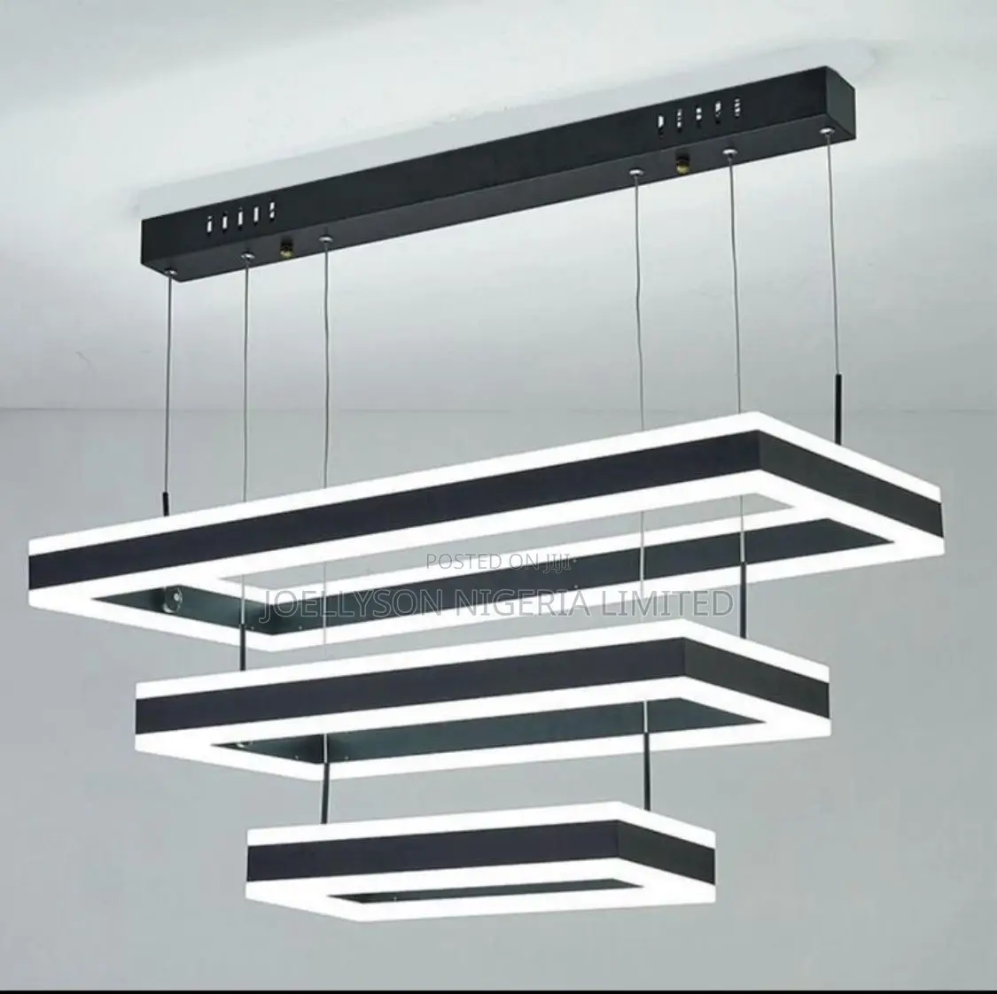 3 Step Rectangular Led Chandelier