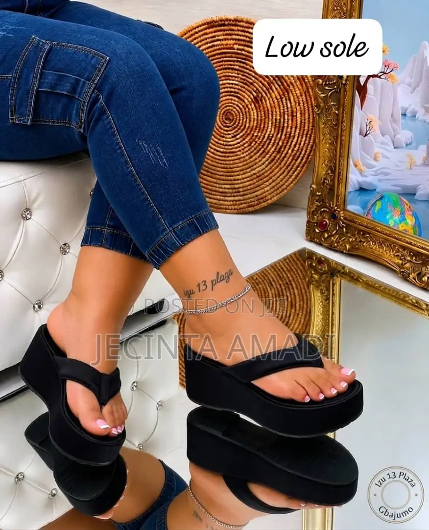 Block Heel Slippers