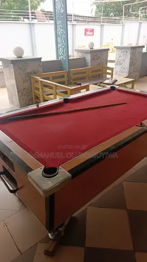 A Neatly Used Snooker Board