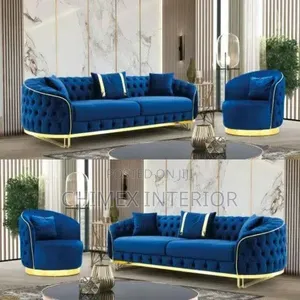 A Set of Tufted Sofas