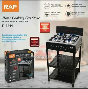 Raf Standing 4 Burner With Shelves