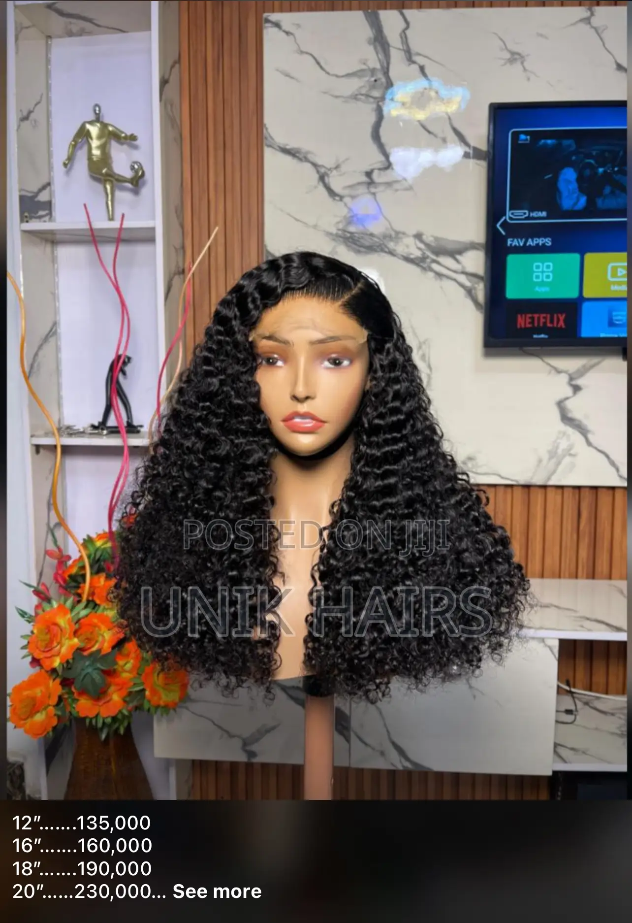 20” 5*5 Pixie Curl Hair