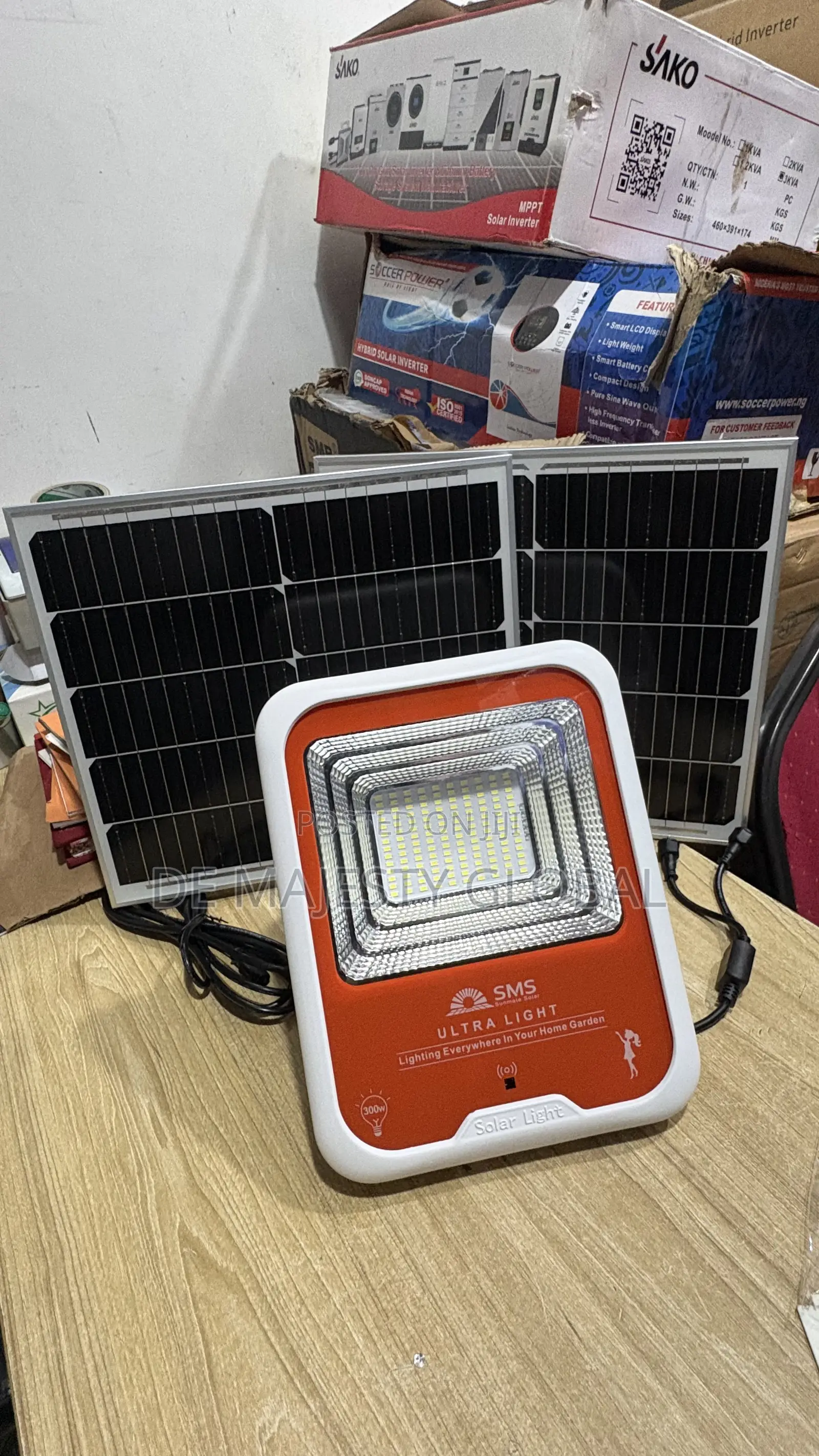 300w SMS Solar Floodlights