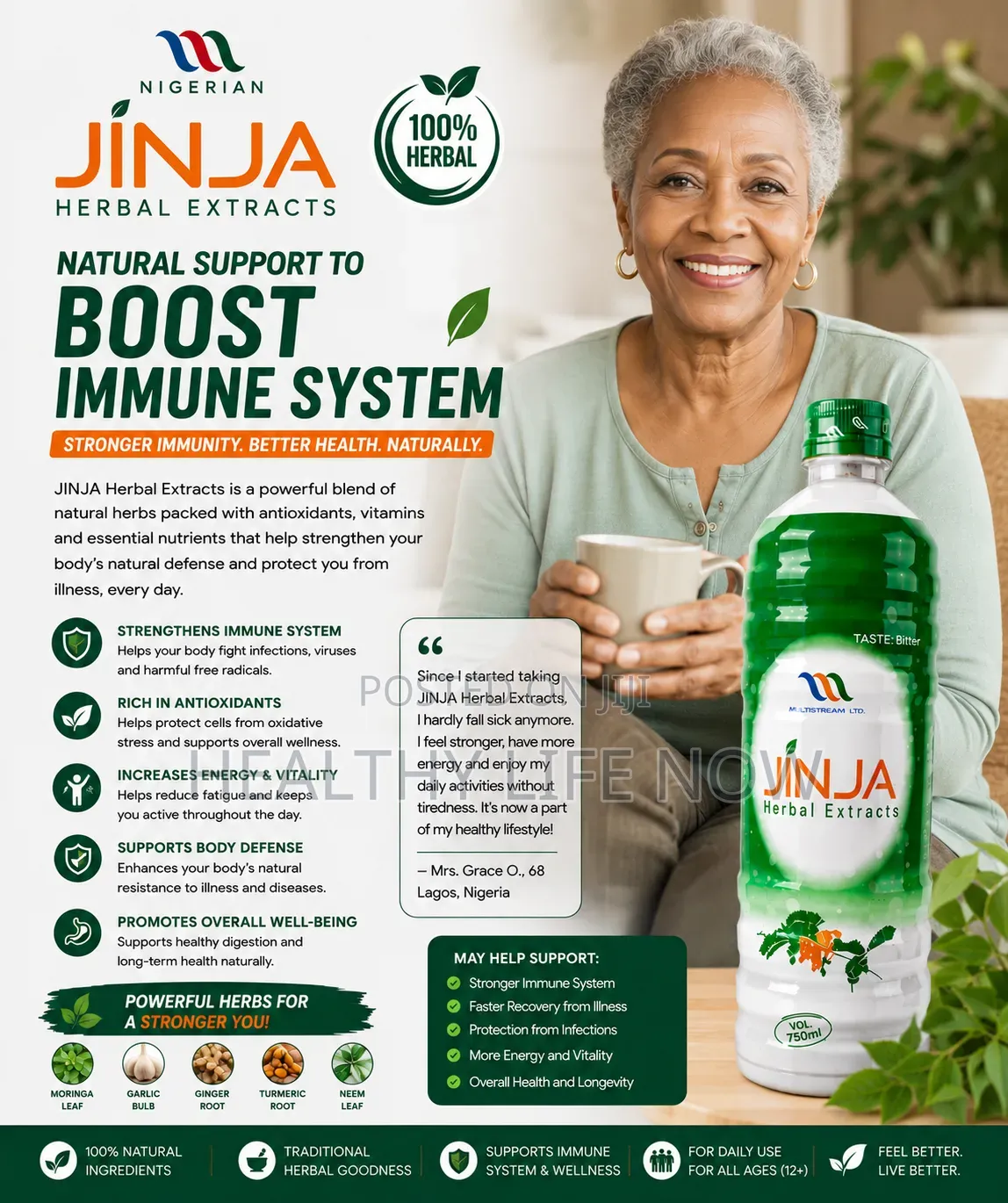 Jinja Designed to Boost Full Body System Immunity