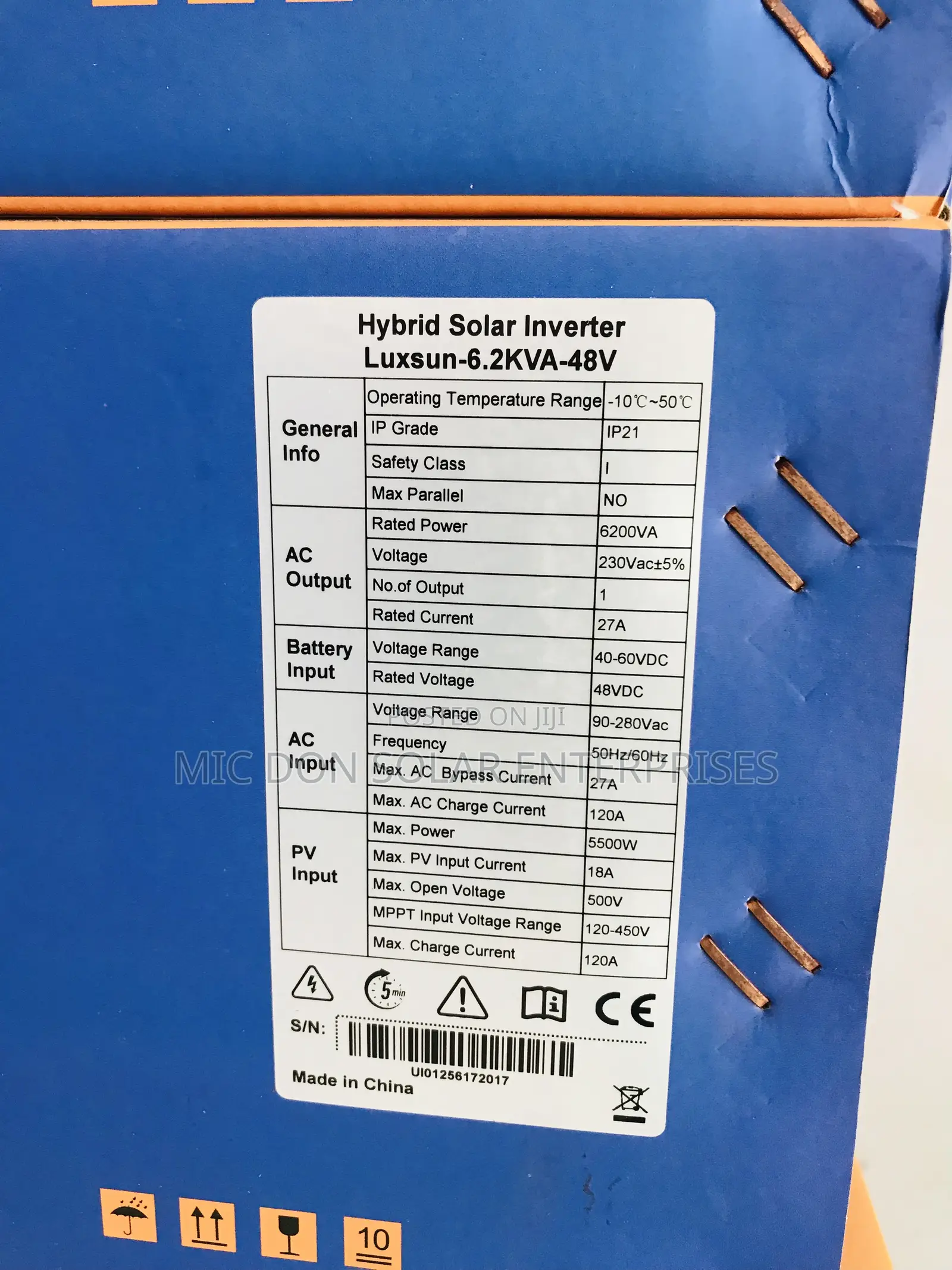 Luxsun 6.2kva Inverter