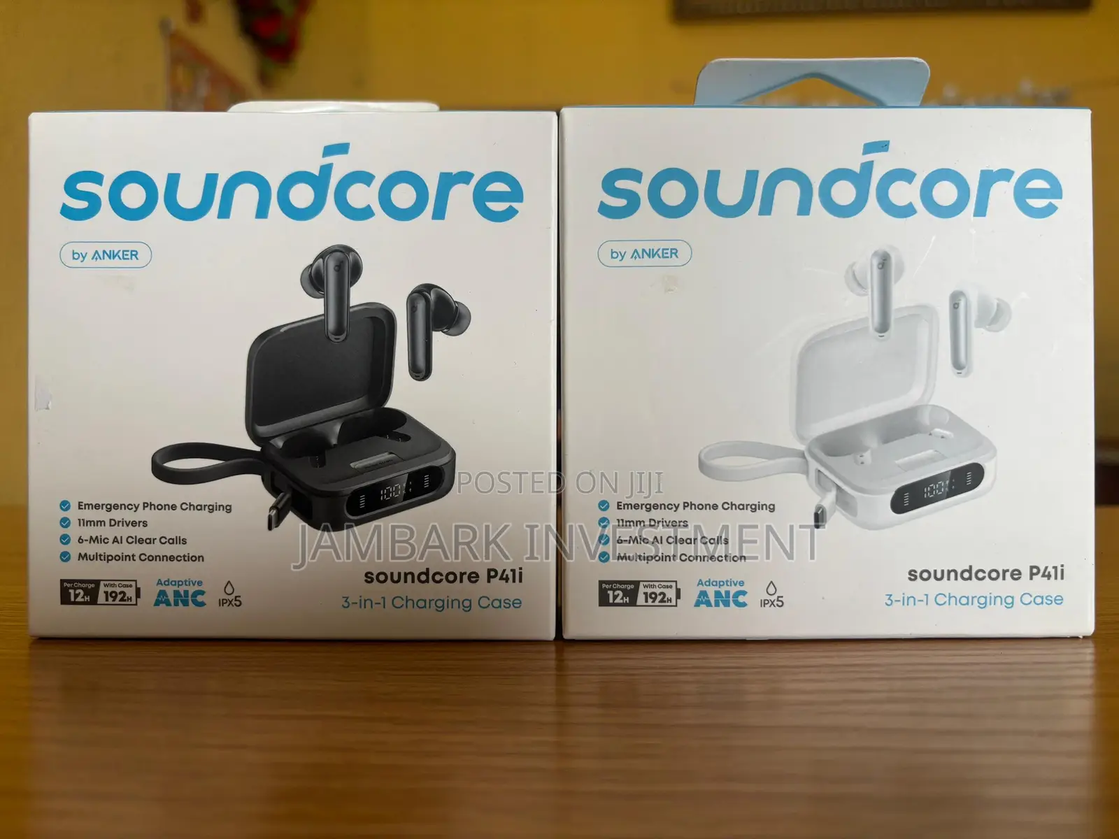 Soundcore P41i Adaptive Noise Cancelling Earbuds - 12h - Black