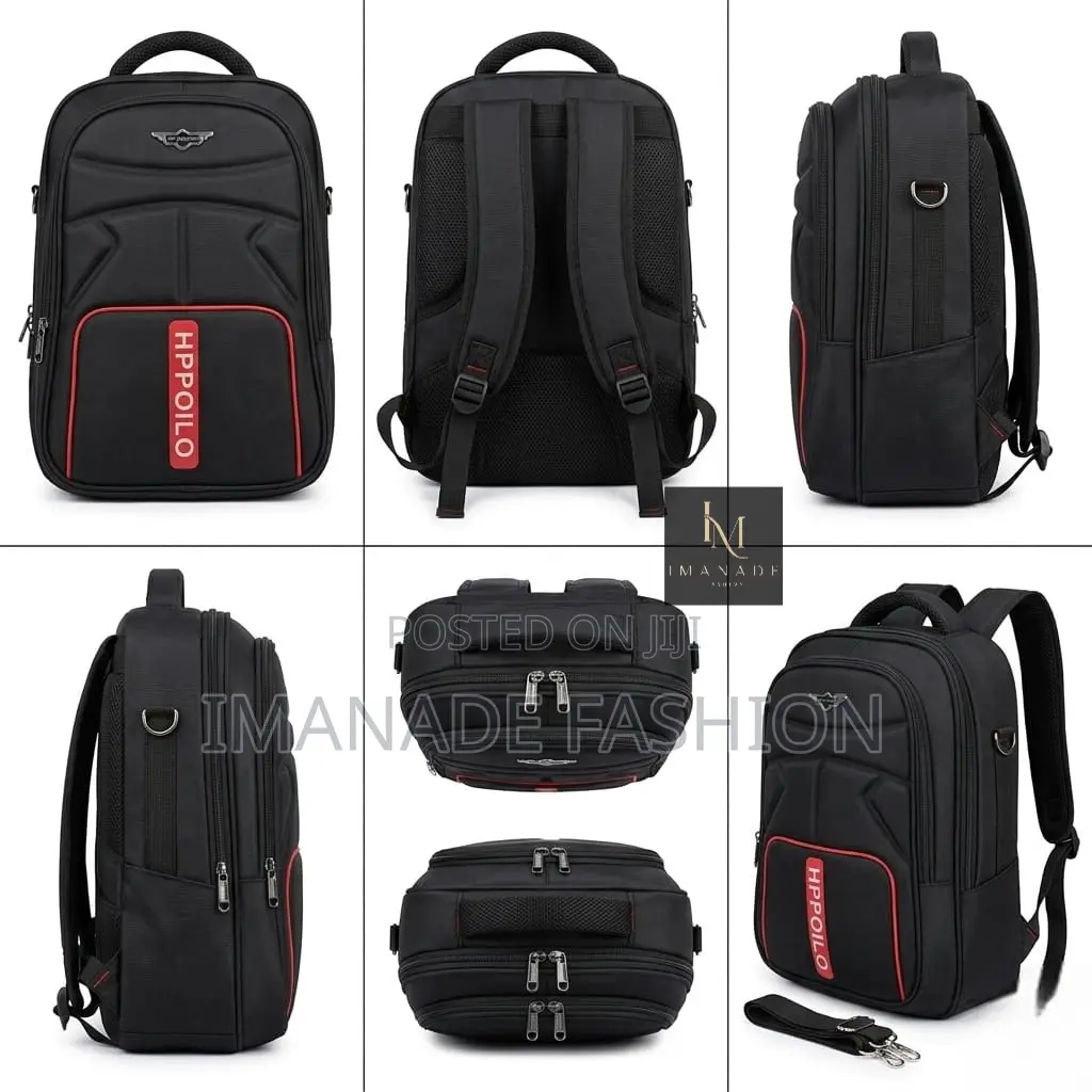 Hppoilo Backpack – Black Red (Premium)