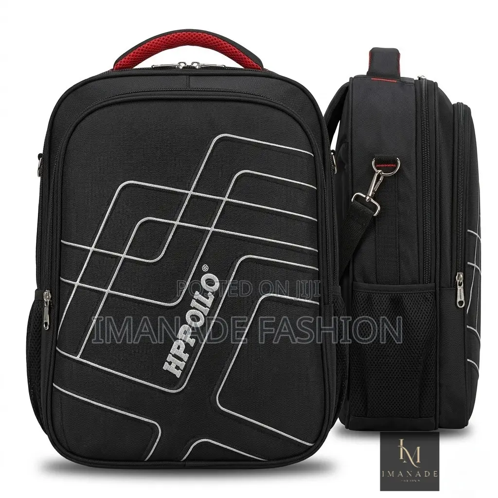 Hppoilo Grid Backpack – Black Red