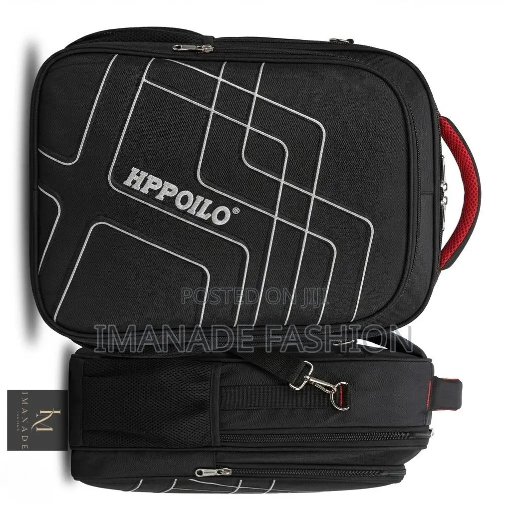 Hppoilo Grid Backpack – Black Red