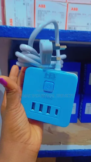 Home Best 4-Way Power Extension Socket With 3 Usb and Type C Fast Port