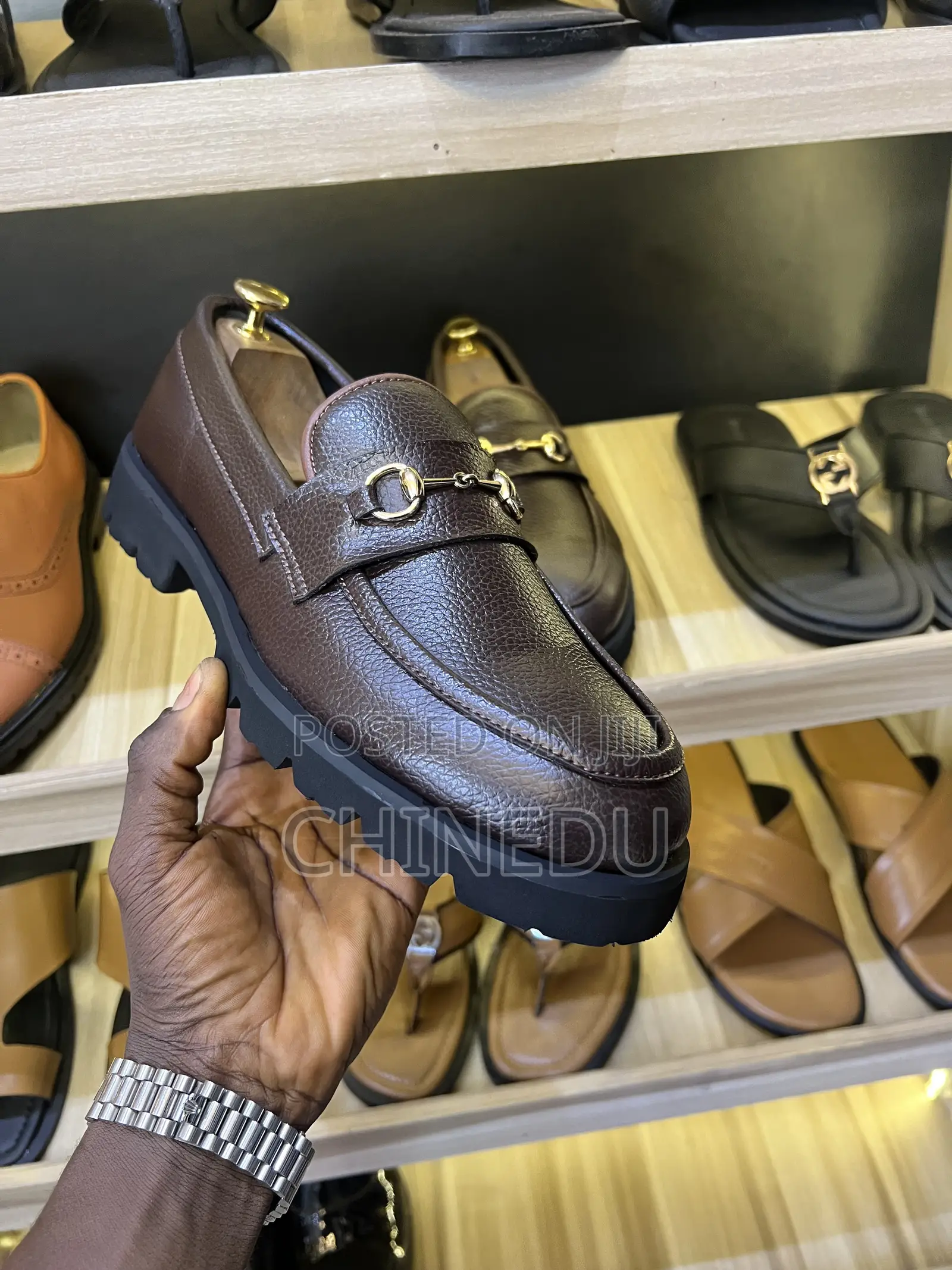 Coffee Brown Leather Shoe