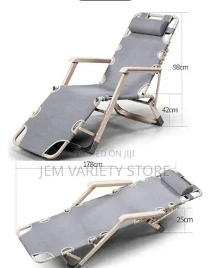 Sit Lie Indoor/Outdoor Durable Relaxation Chair(Blue/ Grey Color)