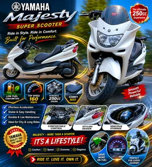 Yamaha Majesty 2002 White