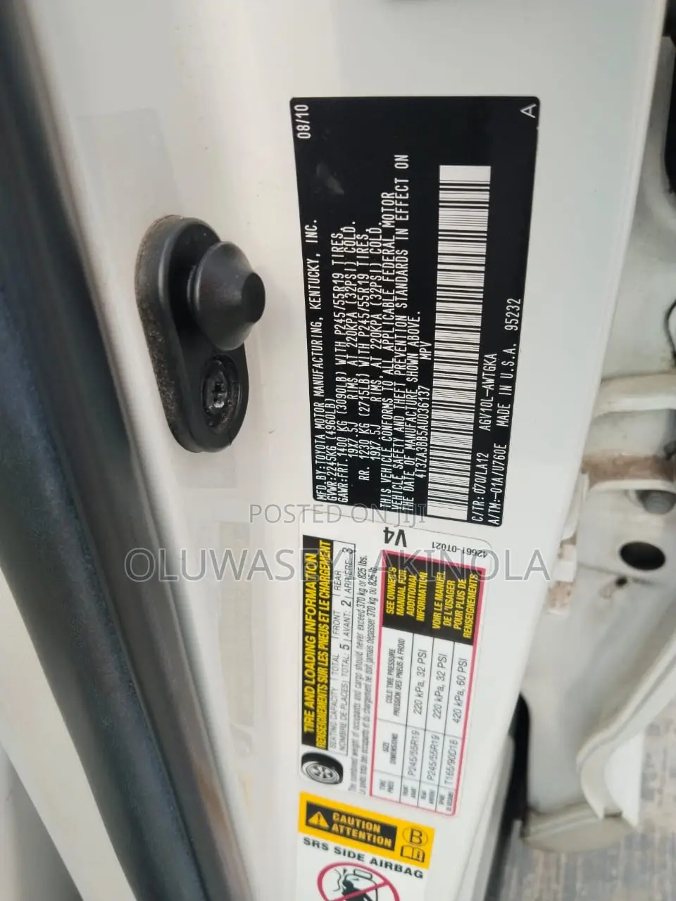Toyota Venza 2011 White