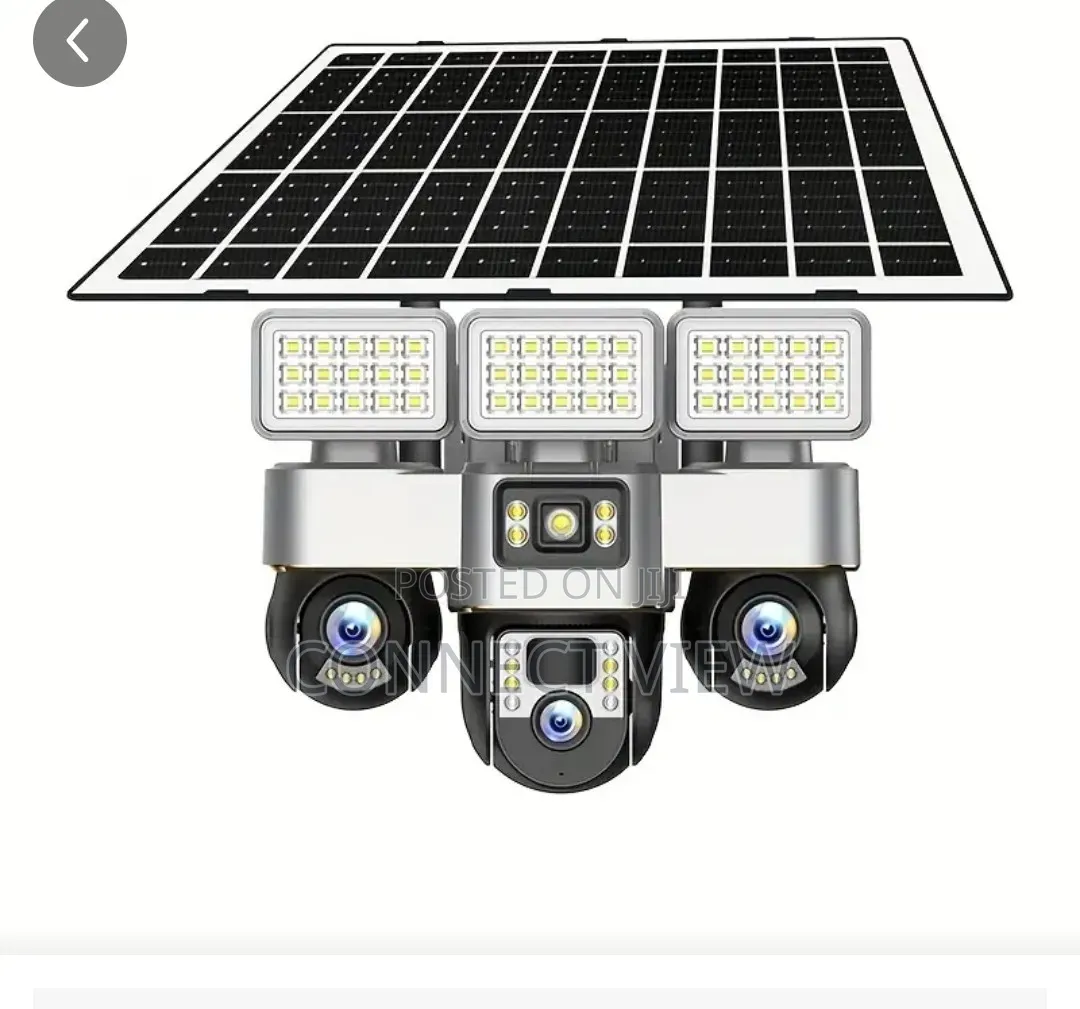 Triple Lens Camera Auto PTZ and Flood Light