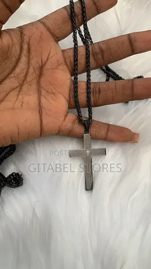 Black Non-Tarnish Unisex Titanium Steel Necklace
