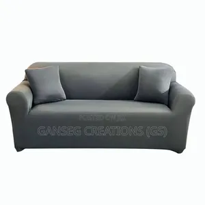 Elastic Floral /Plain Sofa Cover Stretch Slipcover With 1 Pillowcases