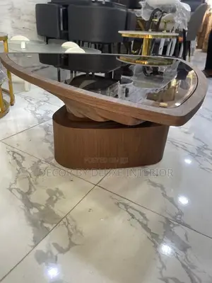 Modern Triangle Glass-Top Coffee Table