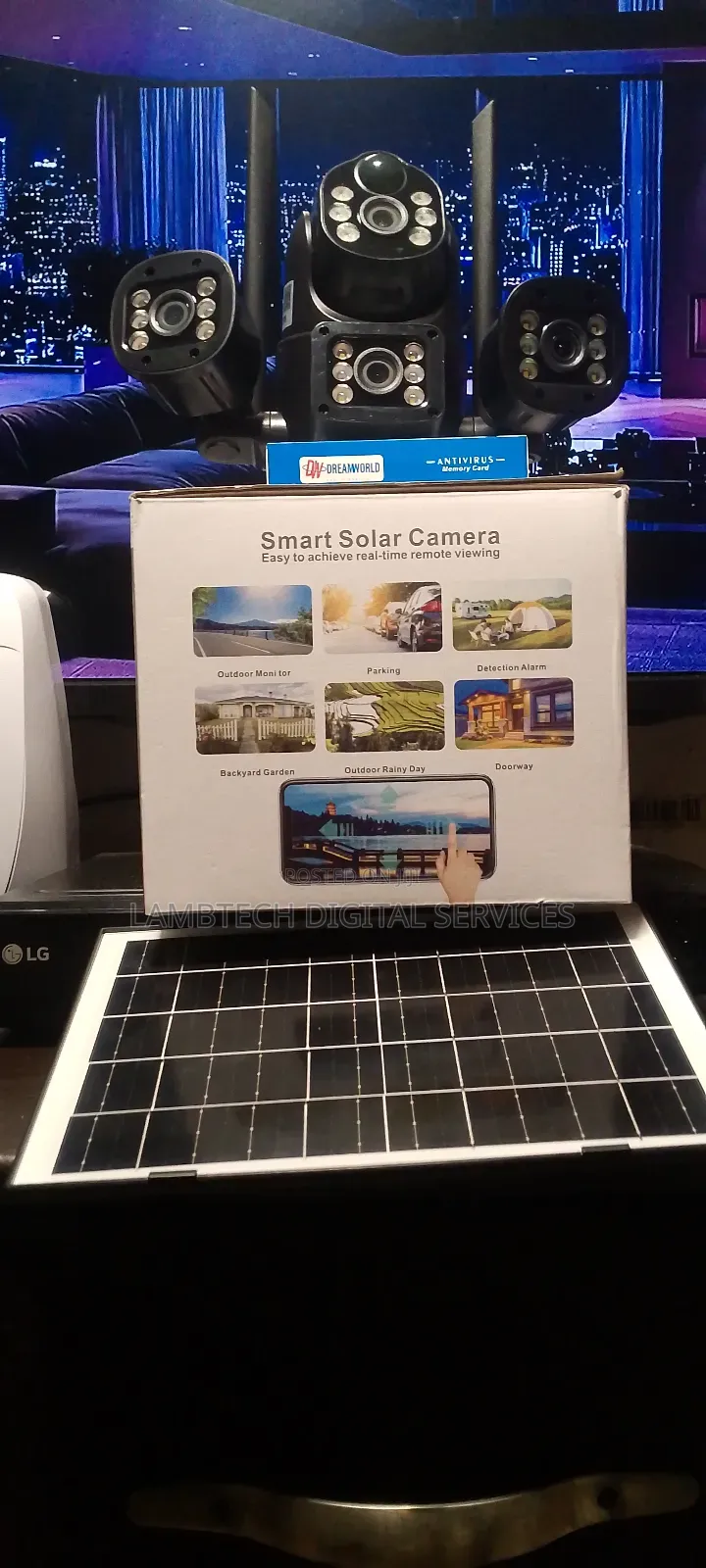 Triple Lens Solar Camera
