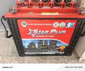 Star Plus Tubular Battery 220ahms