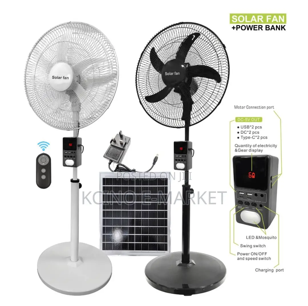 Rechargeable Solar Fan