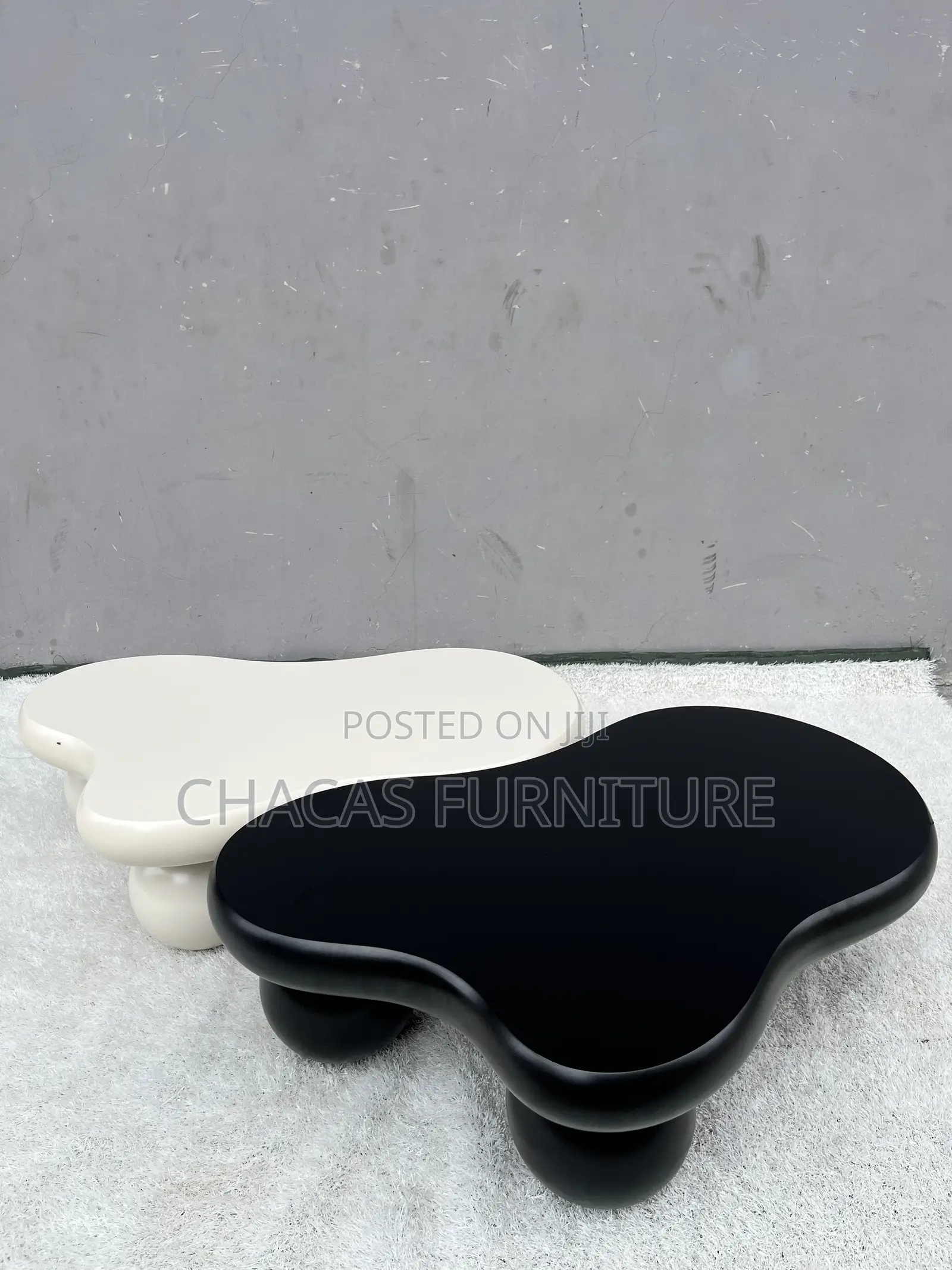 Luxury Modern Cloud Coffee Table - Nordic Wavy Center Accent Table