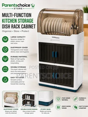 3 Layer Plastic Dish Storage Rack