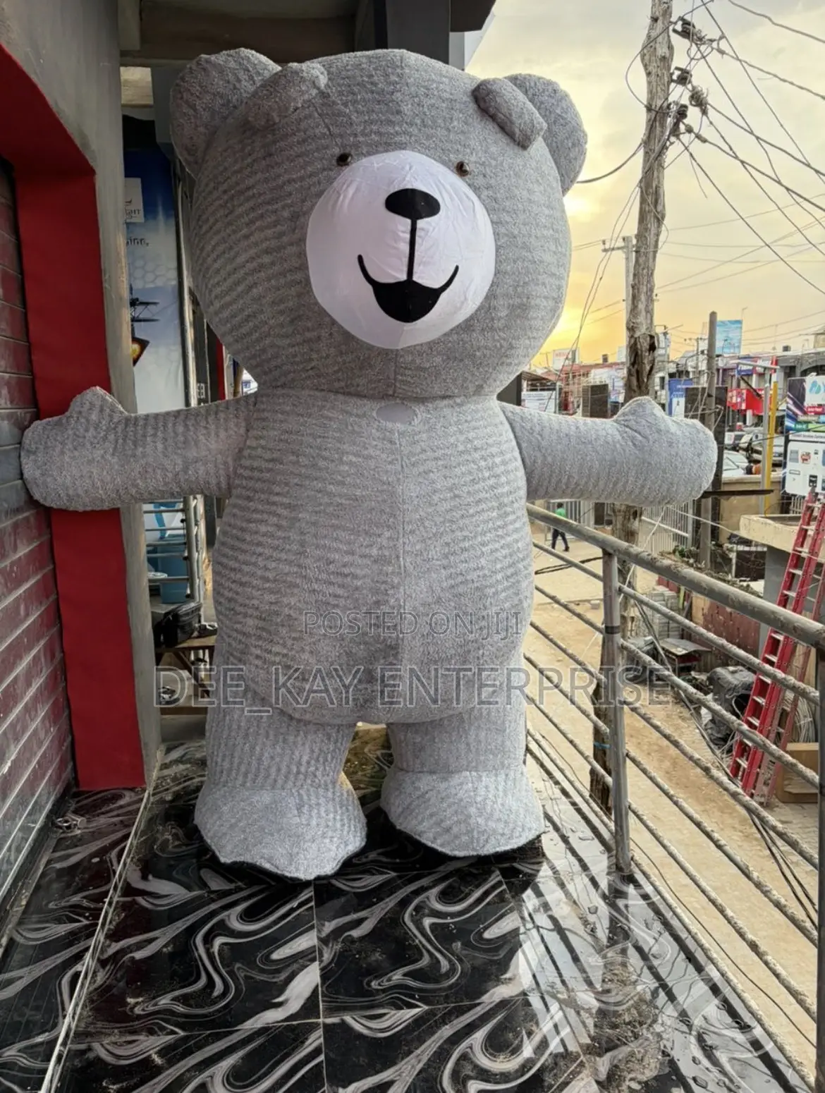 Ash Teddy Bear Mascot Costume