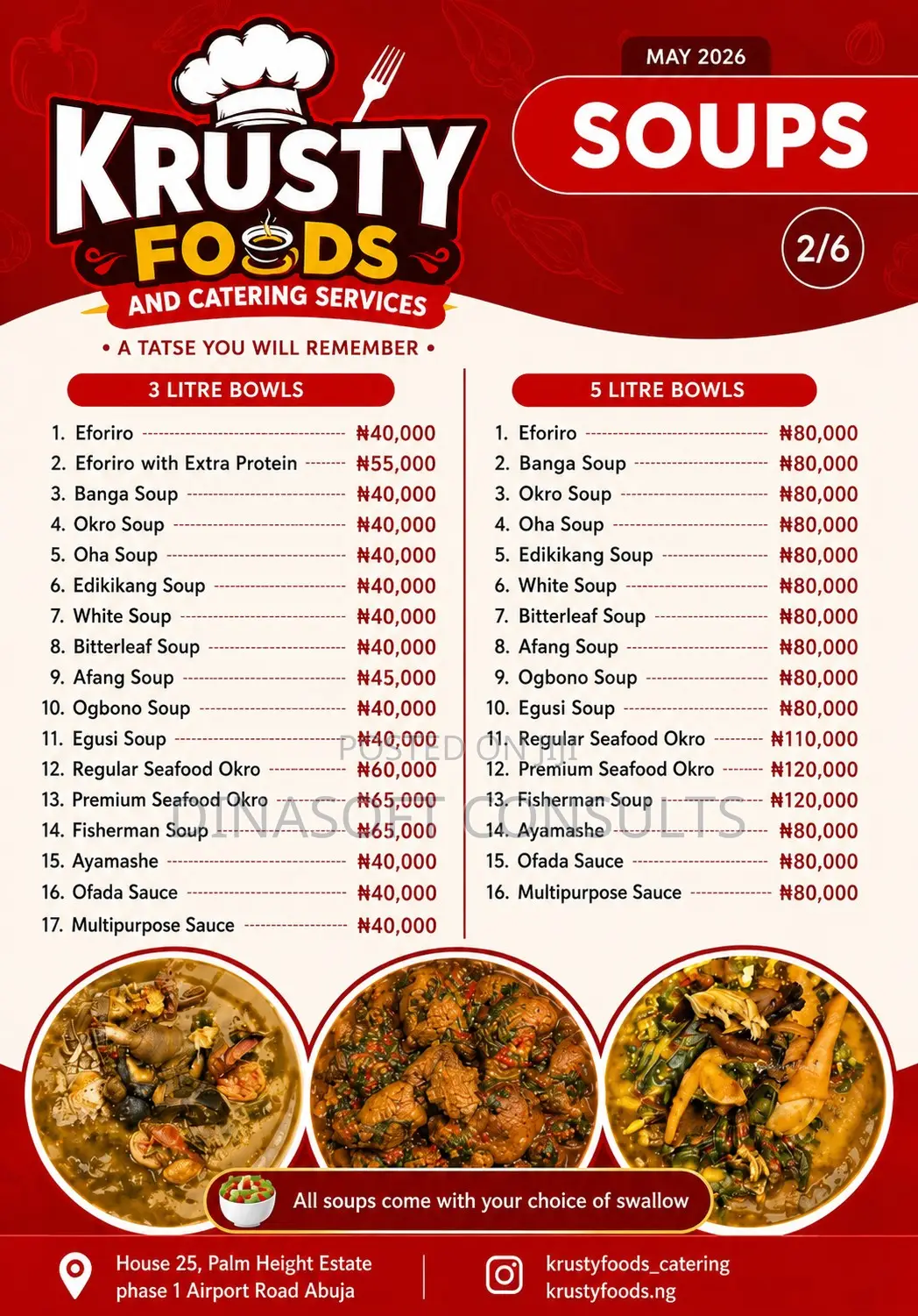 Soups in Litres