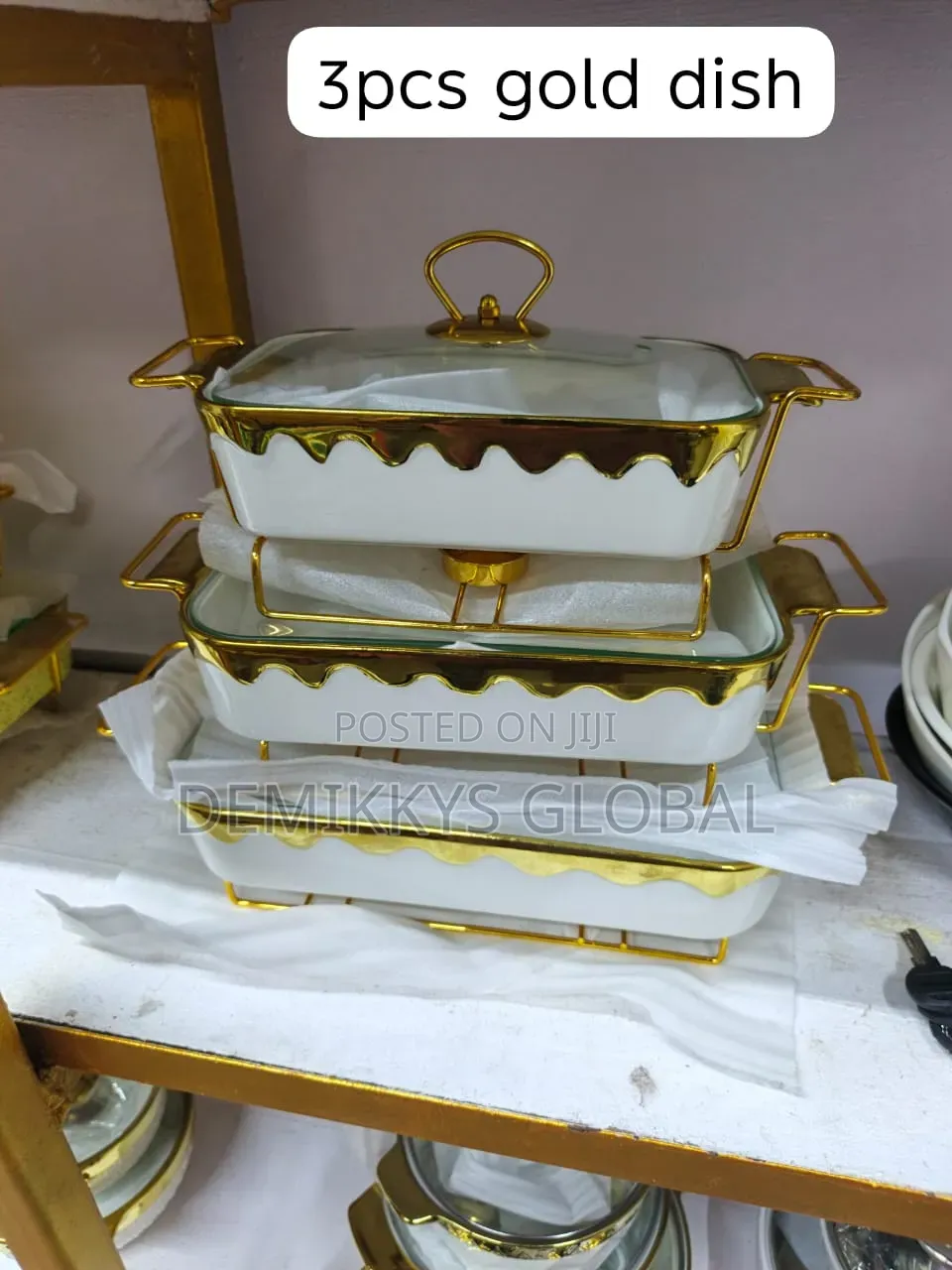 Ceramic Chaffing Dish- 3 Sets