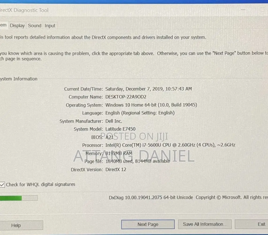 Laptop Dell Latitude 7450 8GB Intel Core i7 SSD 128GB