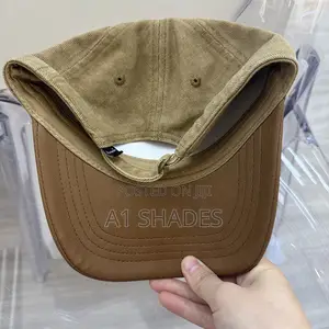 Denim Leather Made Baseball Cap