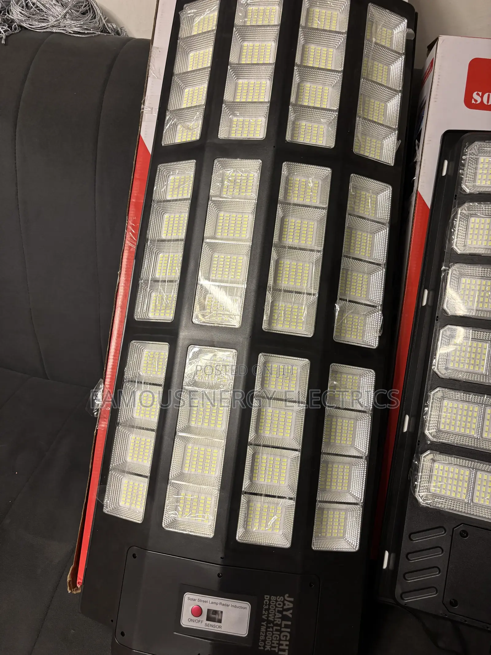 8000w Solar Street Lights With Panel And Sensor Control Waterproof