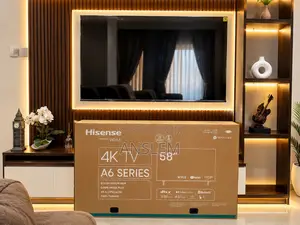 Hisense 58” A6 Series Smart Tv – Like New, Complete Set With Carton