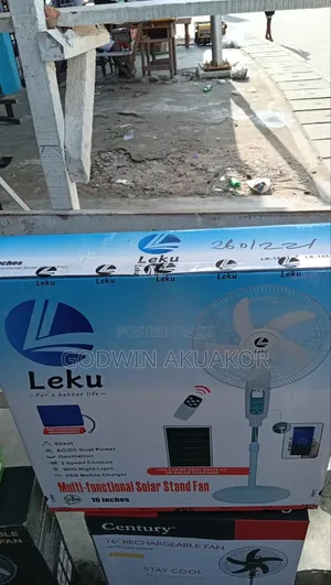 16 Inches Rechargeable Solar Fan